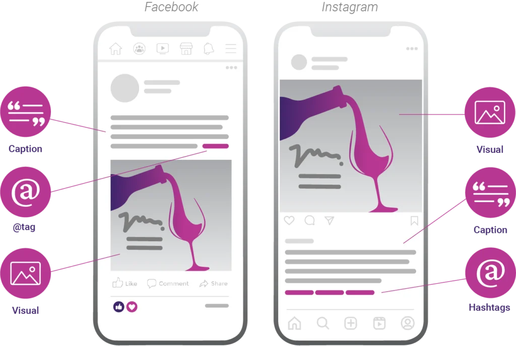 social content for local wineries