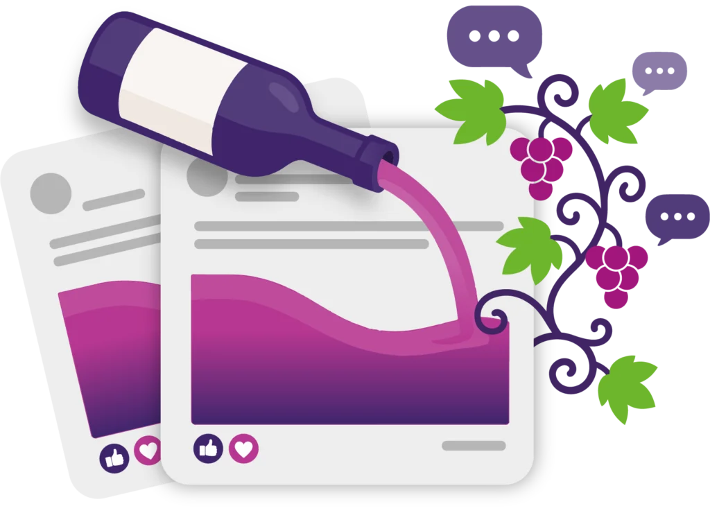 social content for local wineries