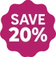 Save 20%